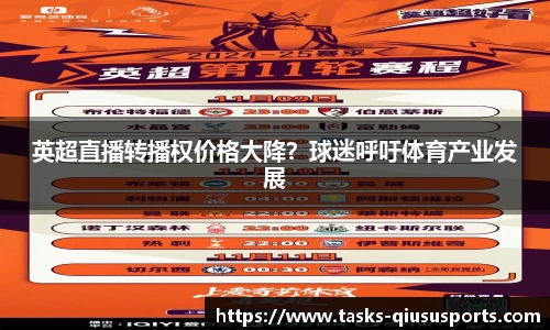 英超直播转播权价格大降？球迷呼吁体育产业发展